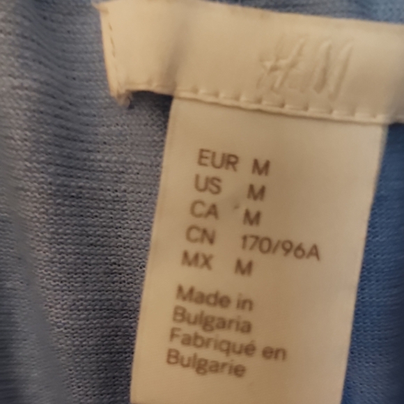 H&M Light Blue Ruffled Mini Dress - Picture 2 of 6